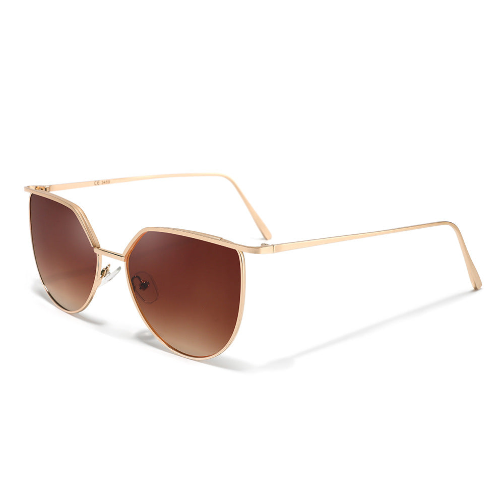 Retro Metal Oval Sunglasses - DippedShop Wholesale - #9635