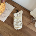 Floral Bow Crew Socks - DippedShop Wholesale - #0819