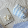 Cute Striped Lint Lightweight Makeup Bag MK2BW6S10BOB120