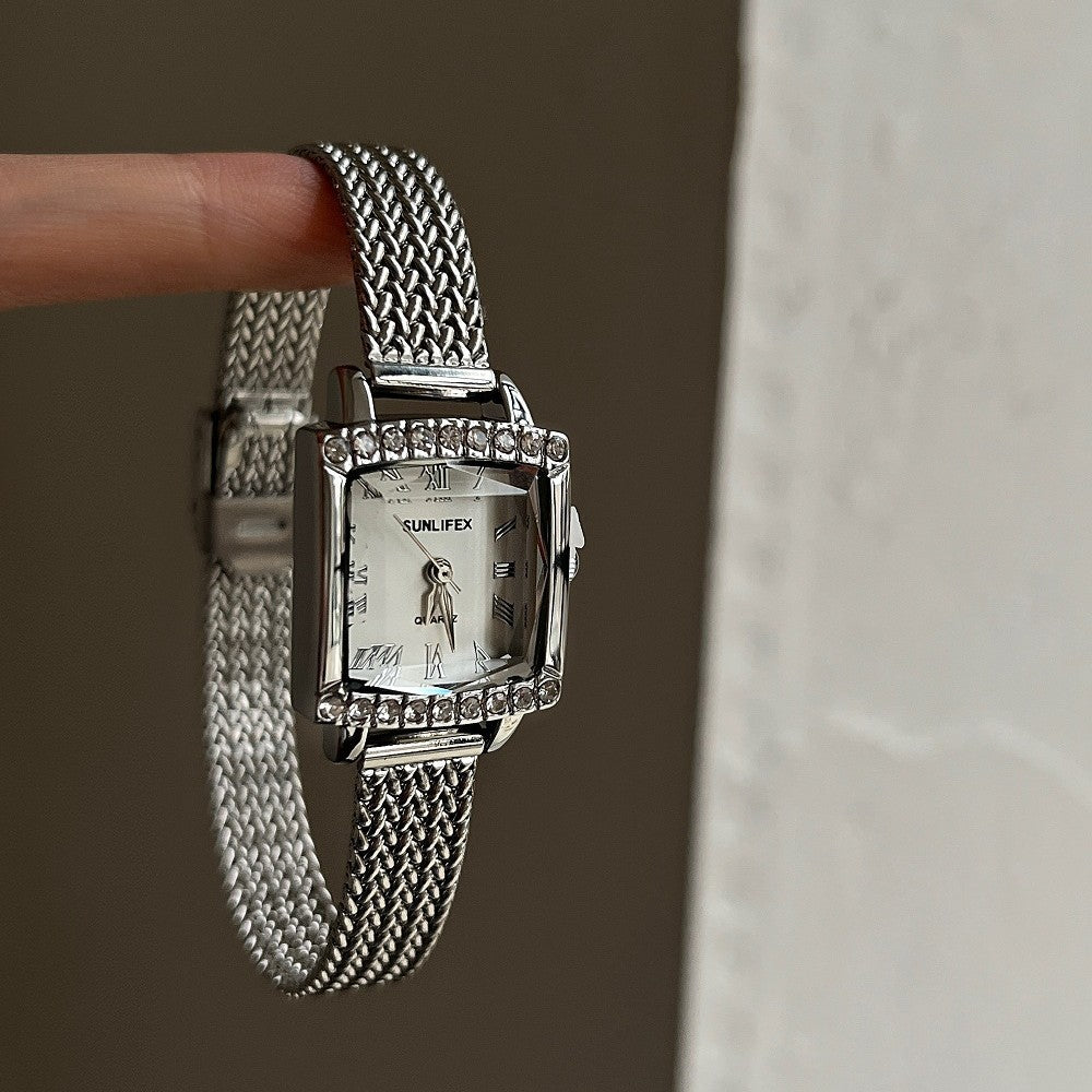 Luxury Rhinestone Chain Watch - DippedShop Wholesale - #7571