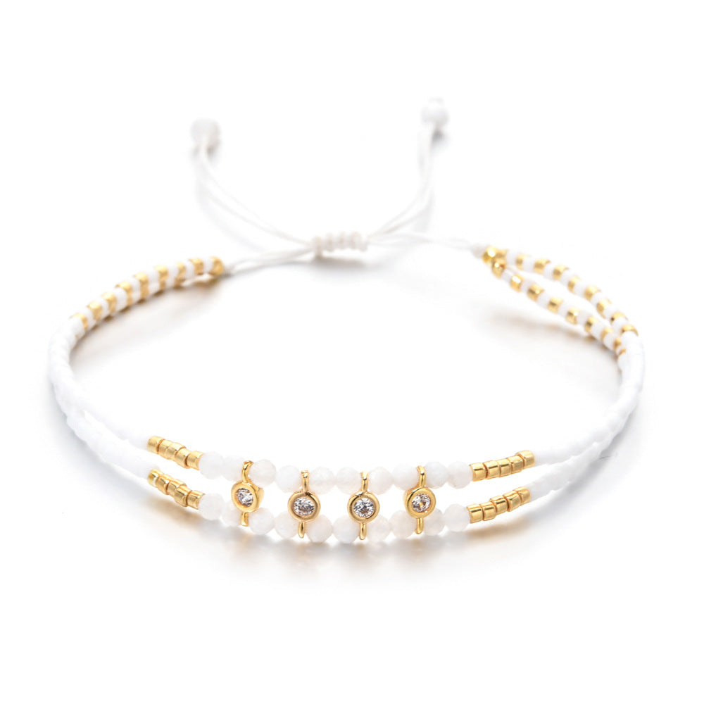 Vintage Cubic Zirconia Beaded - DippedShop Wholesale - #3891