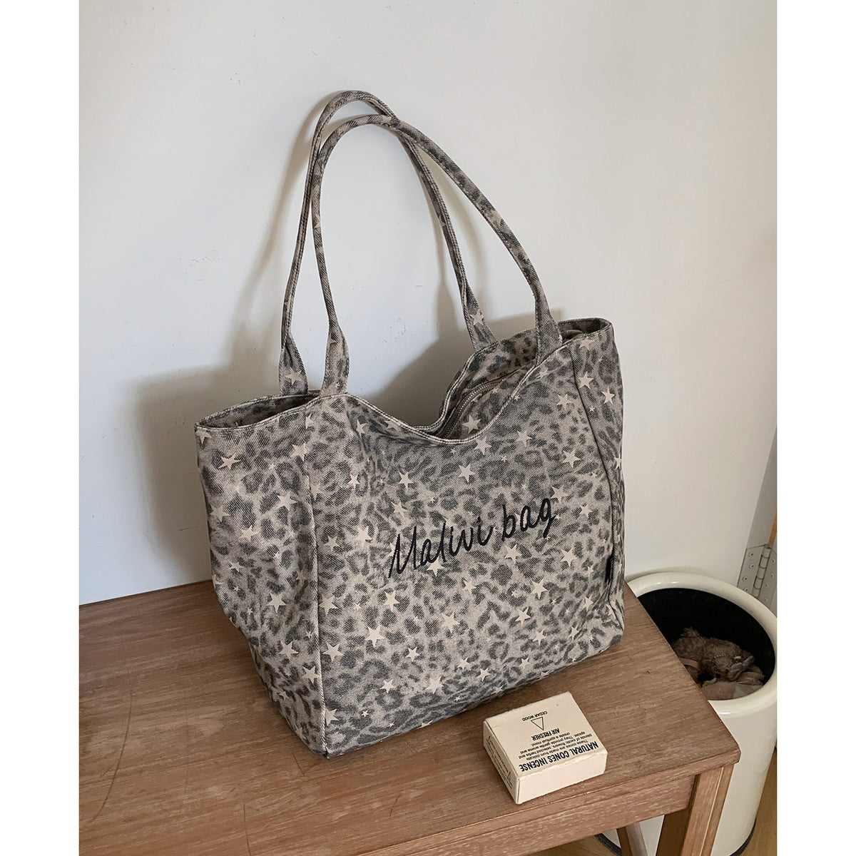 Casual Leopard Print Large Capacity Tote Bag 6W10BBG2352
