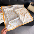 Fresh Floral Print Neckchief Versatile Square Scarf MK2BW6W6NSI22