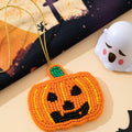 Funny Handmade Beaded Pumpkin Pendant Bag Charm 6W10BBC788