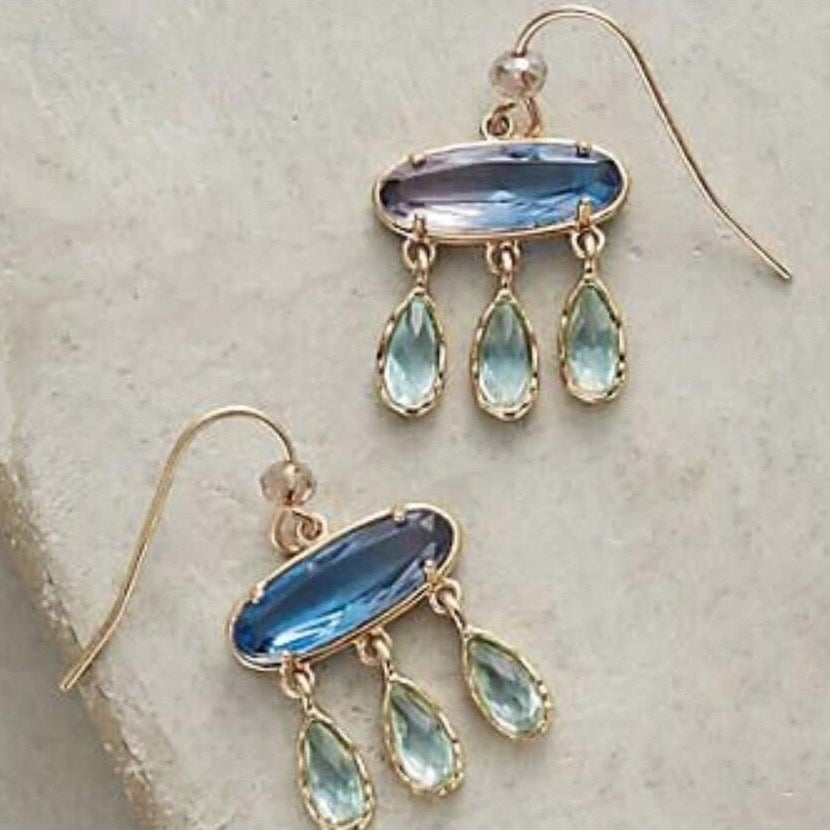 Geometric Cubic Zirconia Earrings - DippedShop Wholesale - #8851