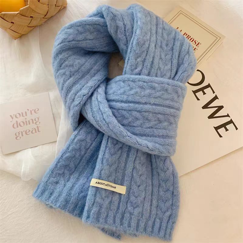 Mini Cable Knit Scarf - DippedShop Wholesale - #0435