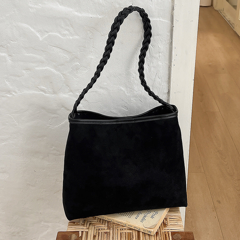 Braided Handle Shoulder Bag - DippedShop Wholesale - #6227
