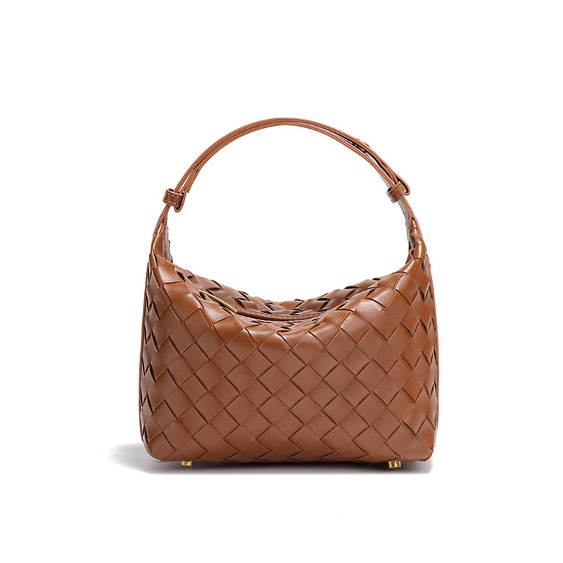 Minimalist Solid Color Woven Mini Handbag 6W10BBG2420