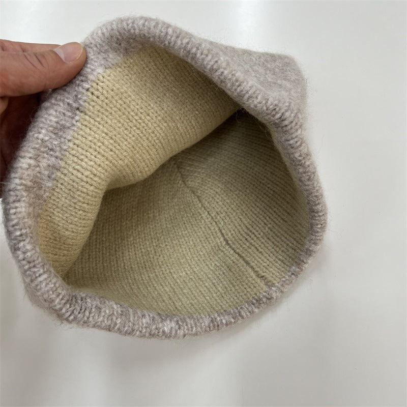 Reversible Knit Beanie Hat - DippedShop Wholesale - #8595