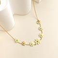 Sunflower Gold Chain Necklace - DippedShop Wholesale - #5603