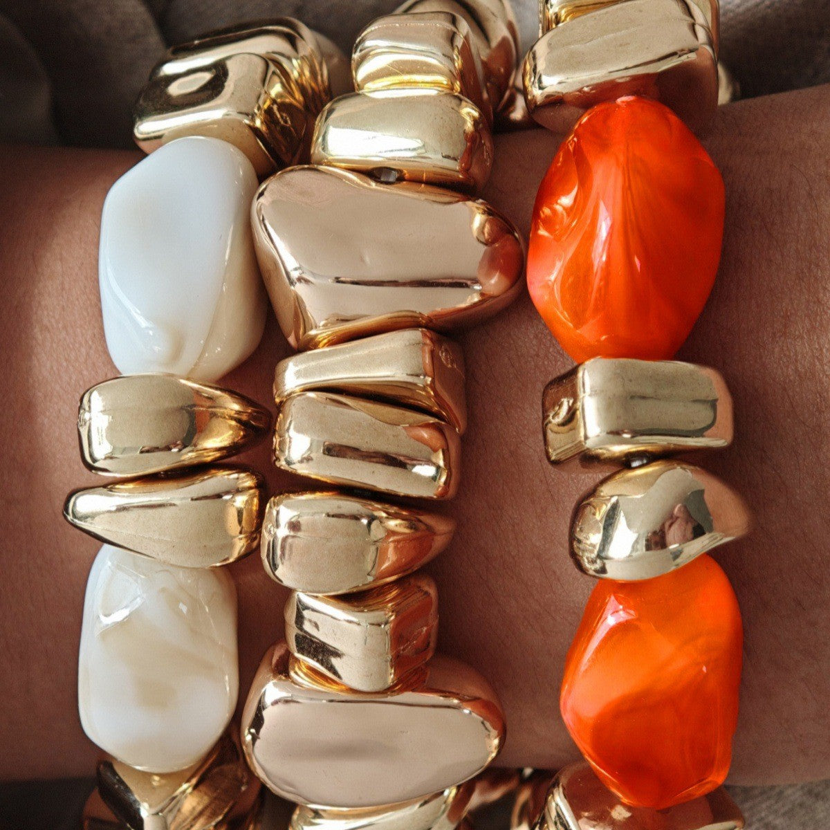 Retro Irregular Resin Stones C - DippedShop Wholesale - #0579