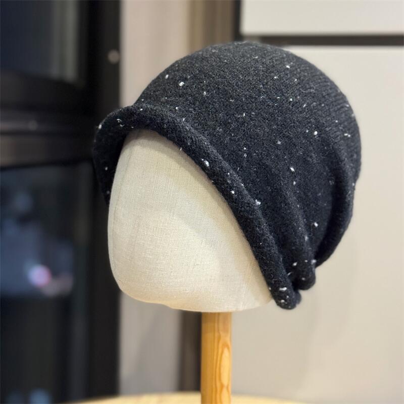 Flecked Rolled Edge Beanie - DippedShop Wholesale - #4083