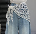 Elegant Lace Solid Color Triangle Hip Scarf MK2BW6W1SL01