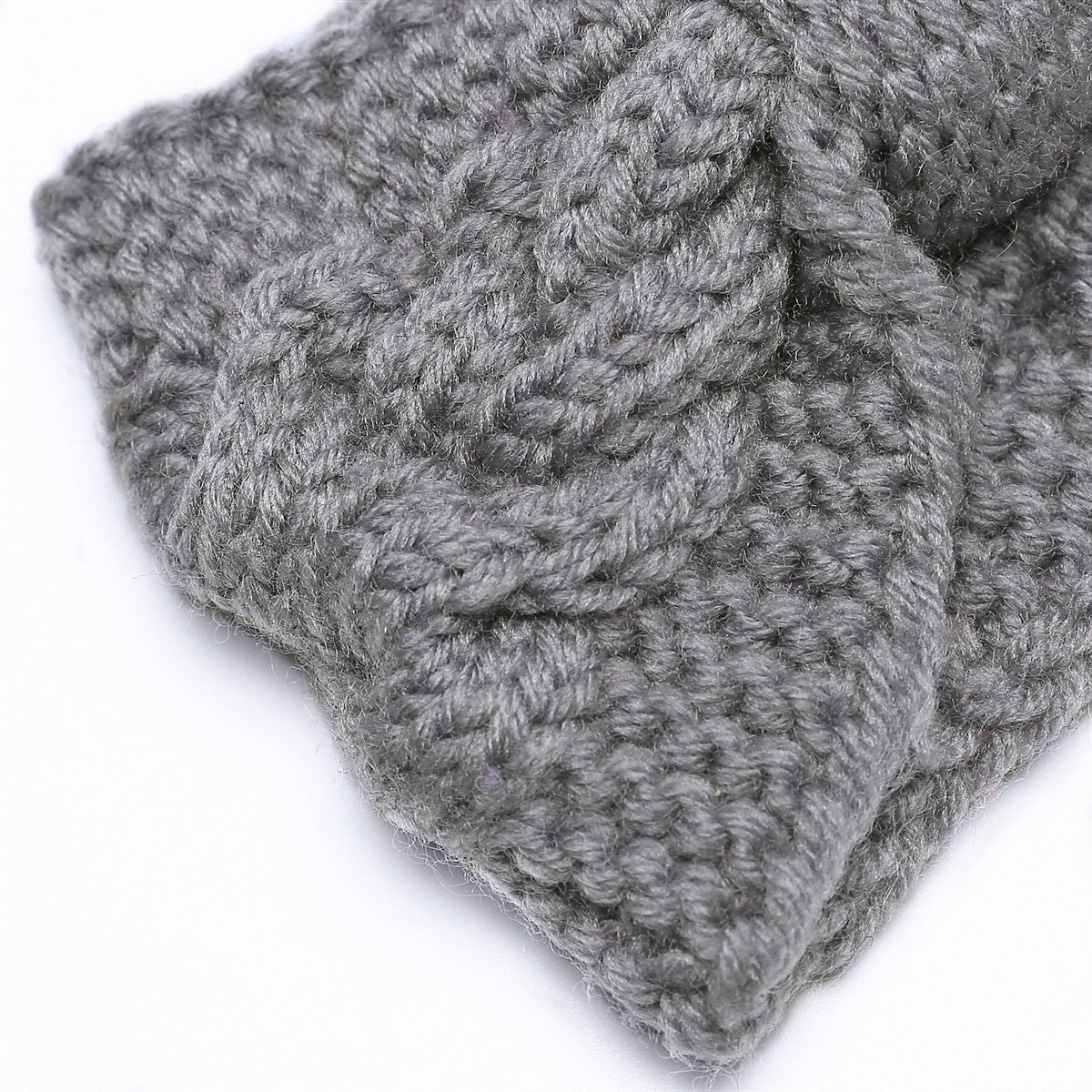 Bowknot Cable Knit Turban Headband - DippedShop Wholesale - #9091