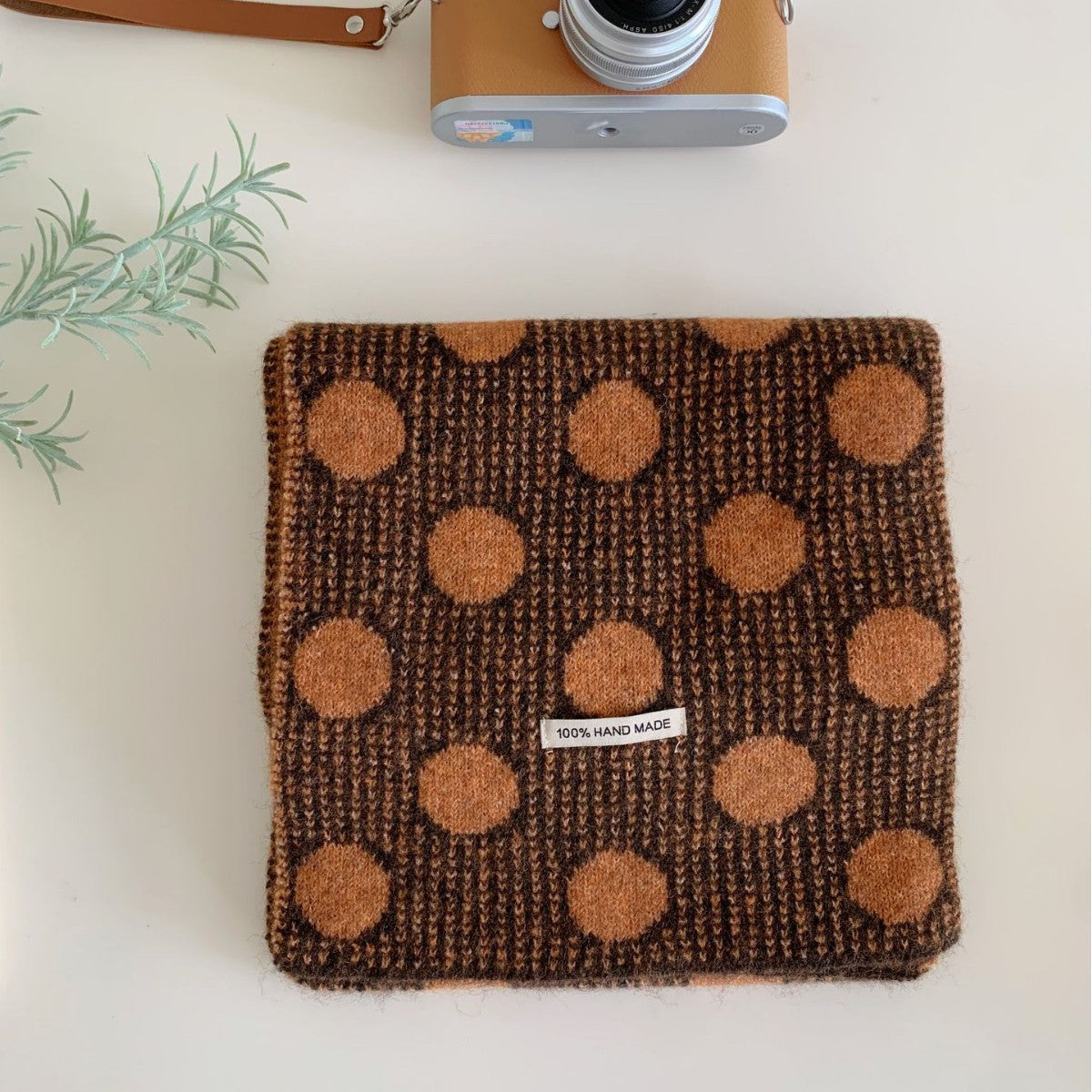 Polka Dot Knit Scarf - DippedShop Wholesale - #6611