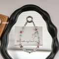 Colorful Crystal Beaded Chain Keychain Bag Charm 6W10BBC409