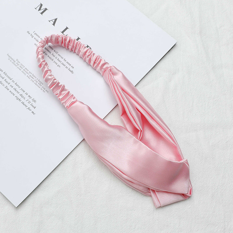 Solid Color Scarf Hairband - DippedShop Wholesale - #8787