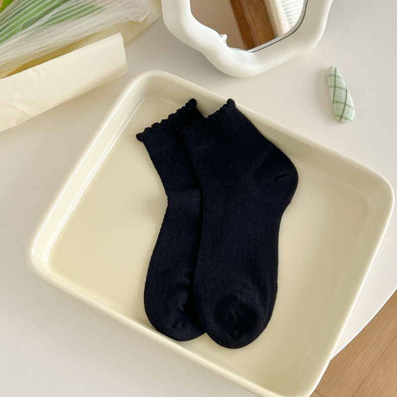 Cute Mesh Ruffle Ankle Socks - DippedShop Wholesale - #6915