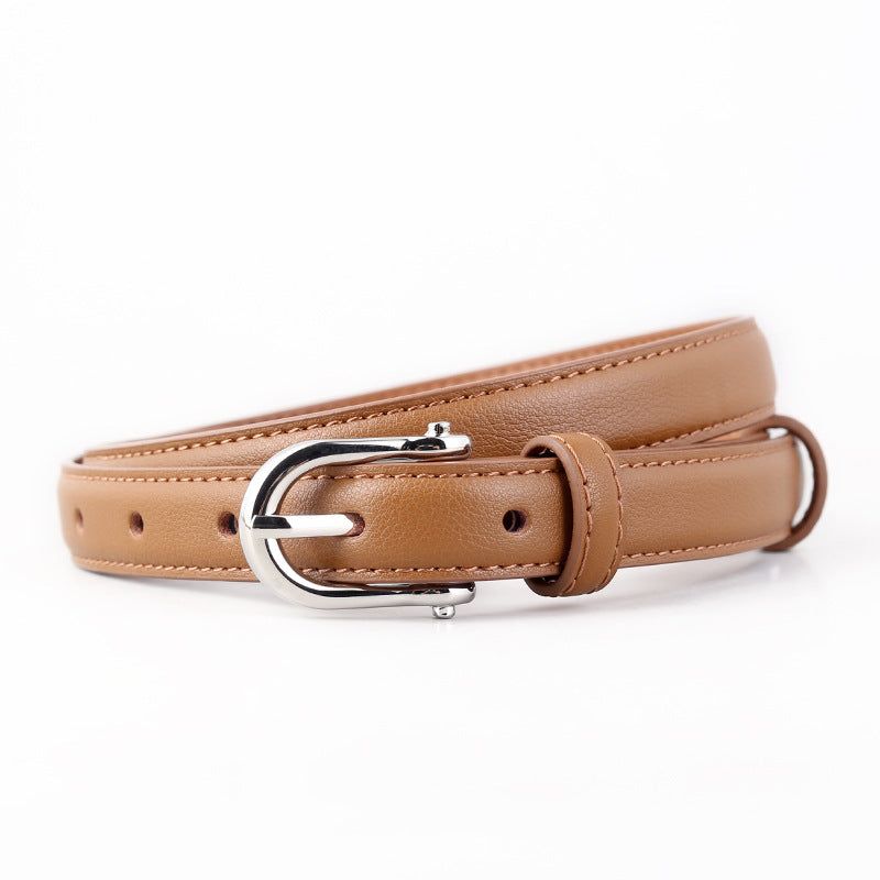 Pin Buckle Leather Belt - DippedShop Wholesale - #8003