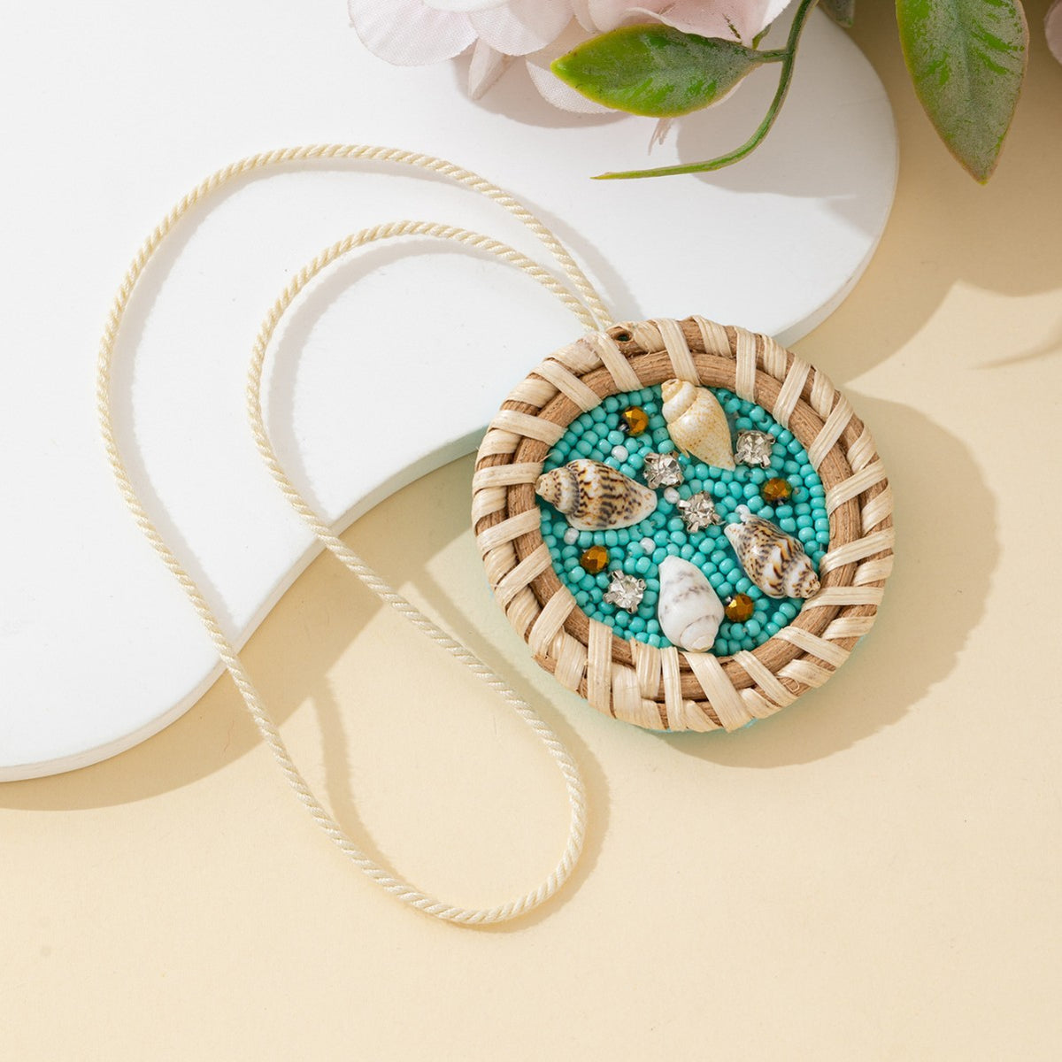 Rattan Woven Conch Bag Charm - DippedShop Wholesale - #1139