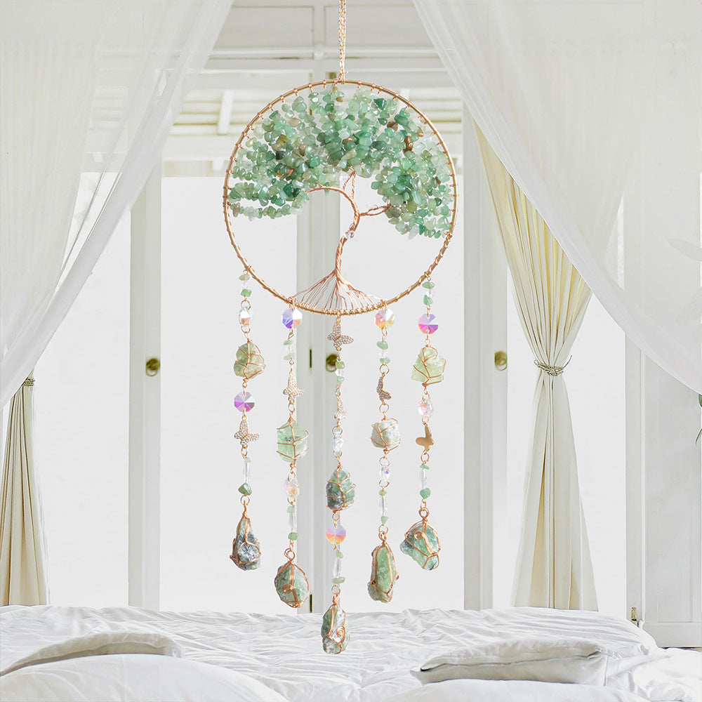 Colorful Stone Tree of Life Hanging Suncatchers MK2CZAS6H7HLS80