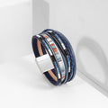 Boho Style Leather Braided Mullti-Layer Bracelet 6W6JBR499