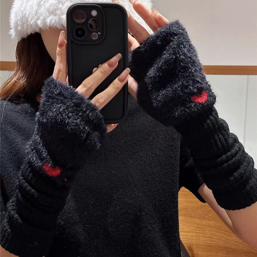 Knitted Fingerless Arm Warmers - DippedShop Wholesale - #8835