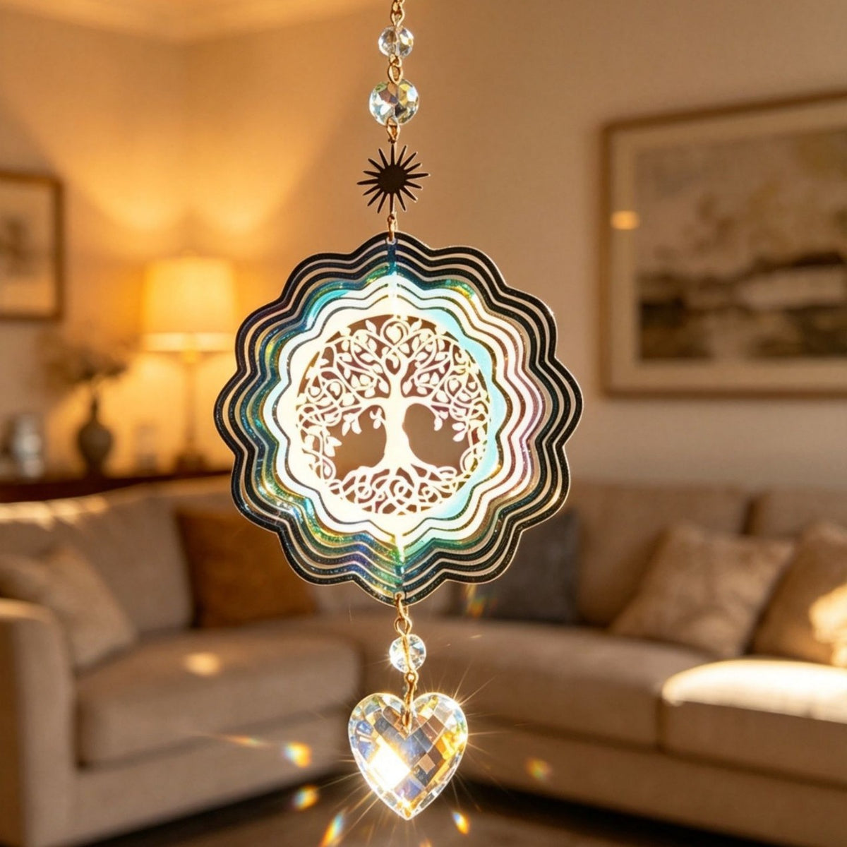 Tree-of-Life 3D Kinetic Metal Wind Spinner 6H7HLS210