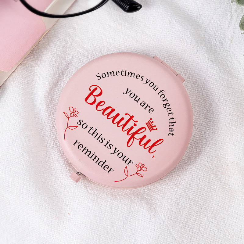 Pink Foldable Makeup Mirror - DippedShop Wholesale - #3411