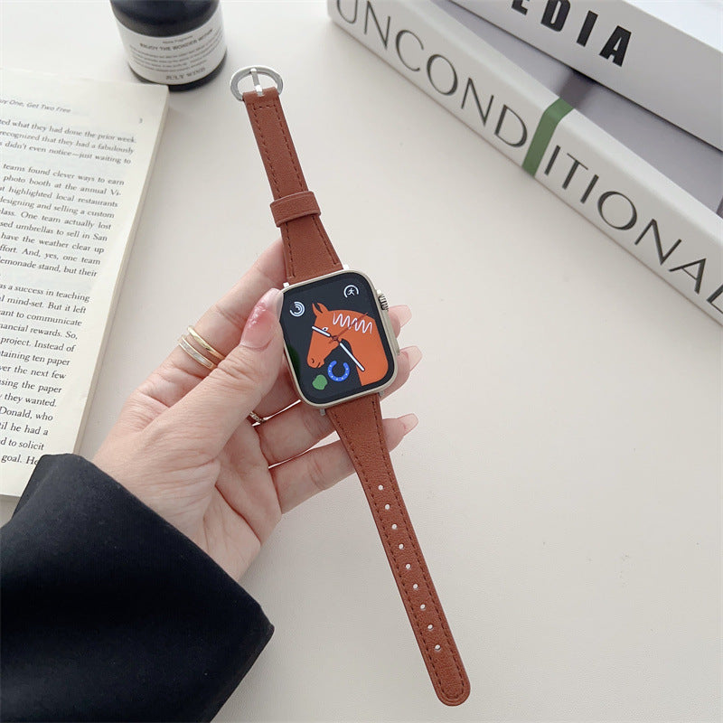 Simple Solid Color Slim Watch Band 6W6JWA134