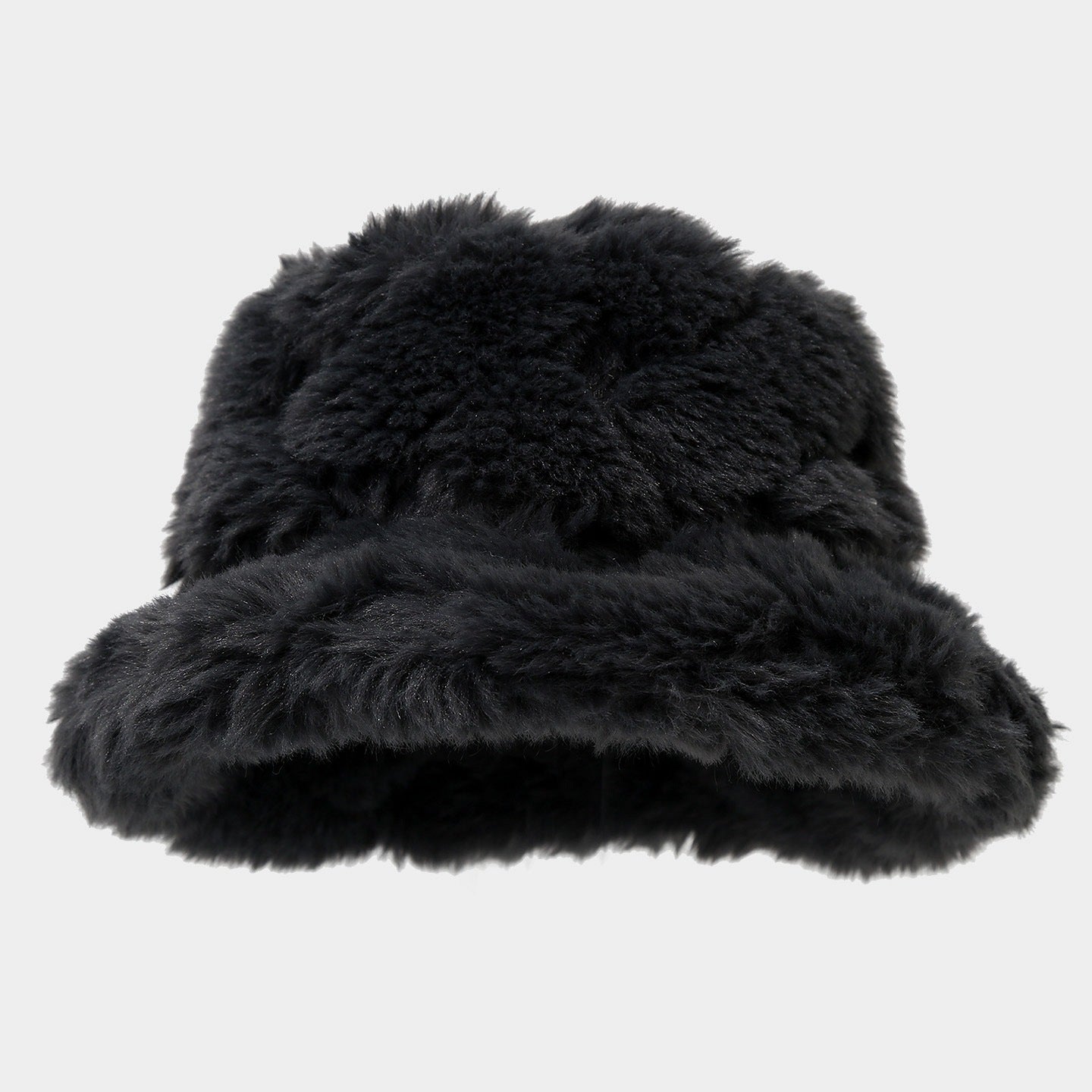 Trendy Faux Fur Warm Fuzzy Bucket Hat 6W6HAT529