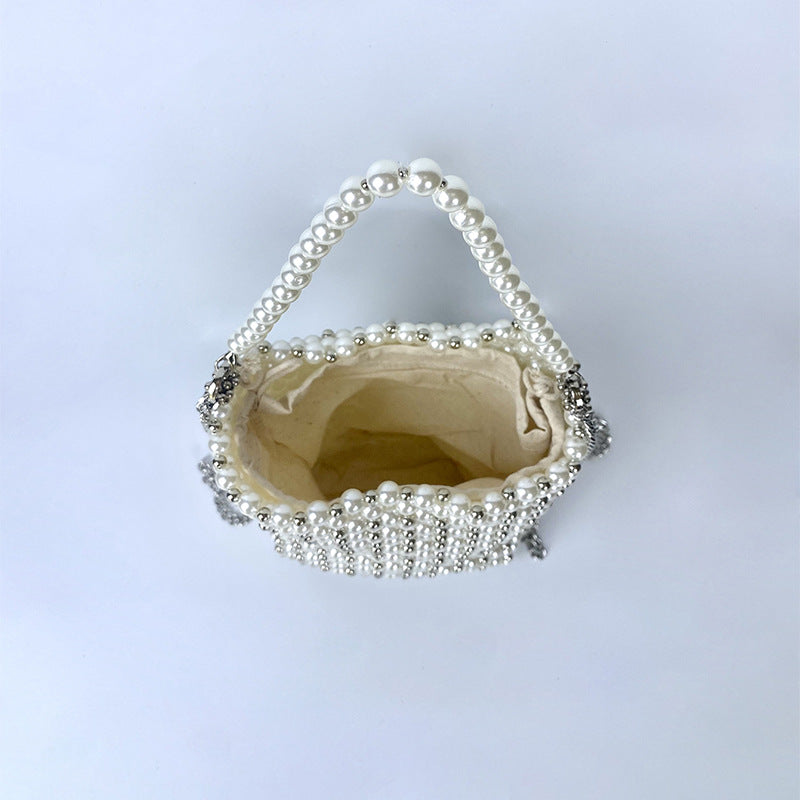 Handmade Pearl Beaded Handbag - DippedShop Wholesale - #4483