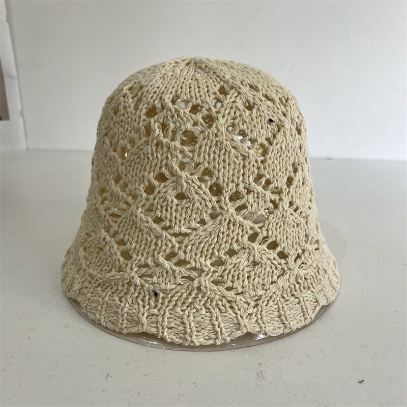 Crochet Foldable Bucket Hat - DippedShop Wholesale - #2403