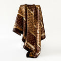 Vintage Leopard Print Soft Square Stain Head Scarf MK2BLW6W6NSI41