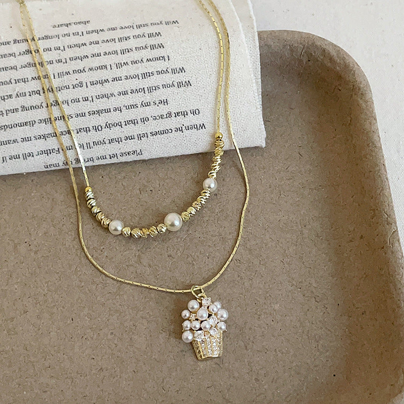 Cupcake Pendant Choker Necklace - DippedShop Wholesale - #3875