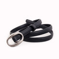 Vintage Oval Buckle Jeans Belt Leather Belt 6W6JBT155