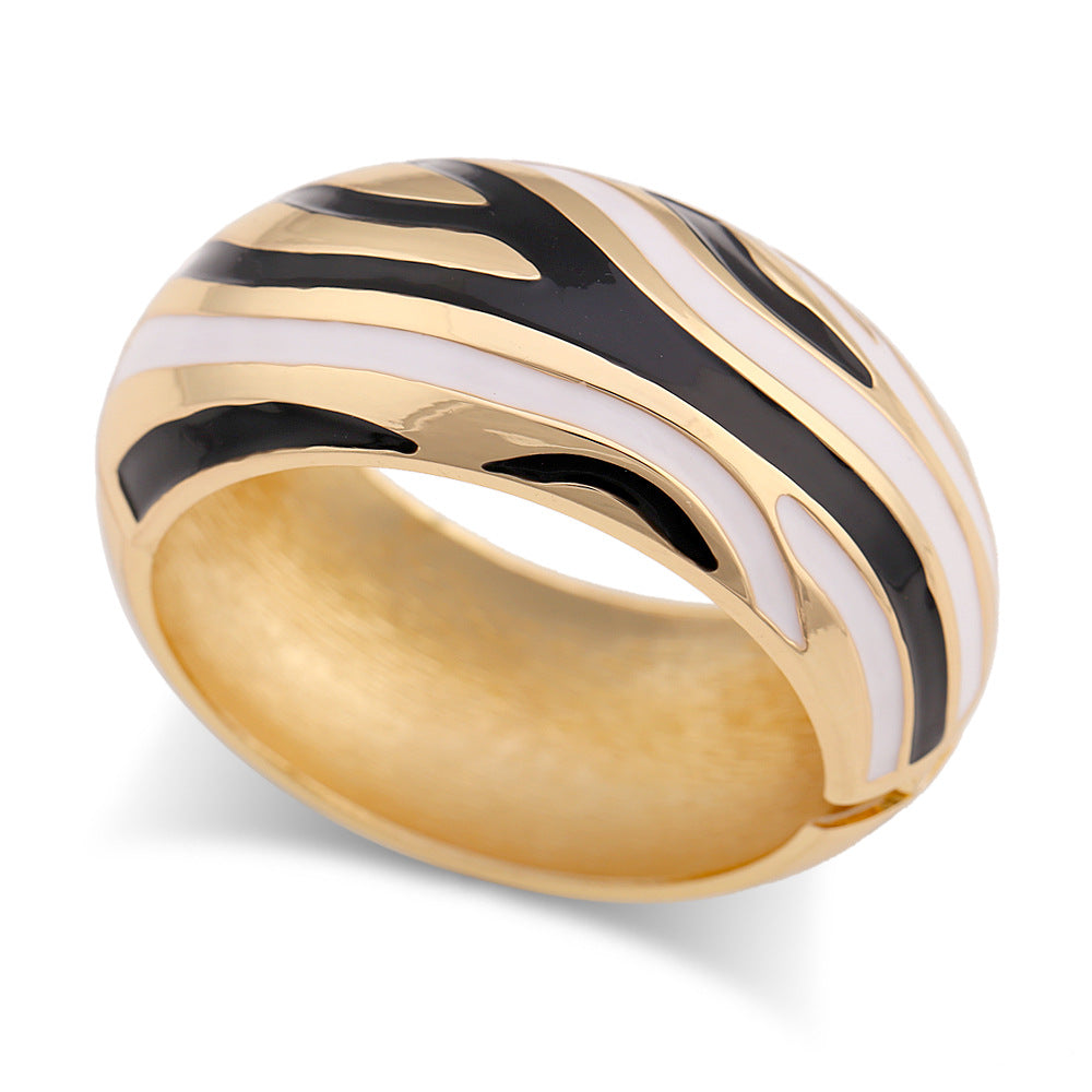 Trendy Wide Enamel Bangle - DippedShop Wholesale - #2307