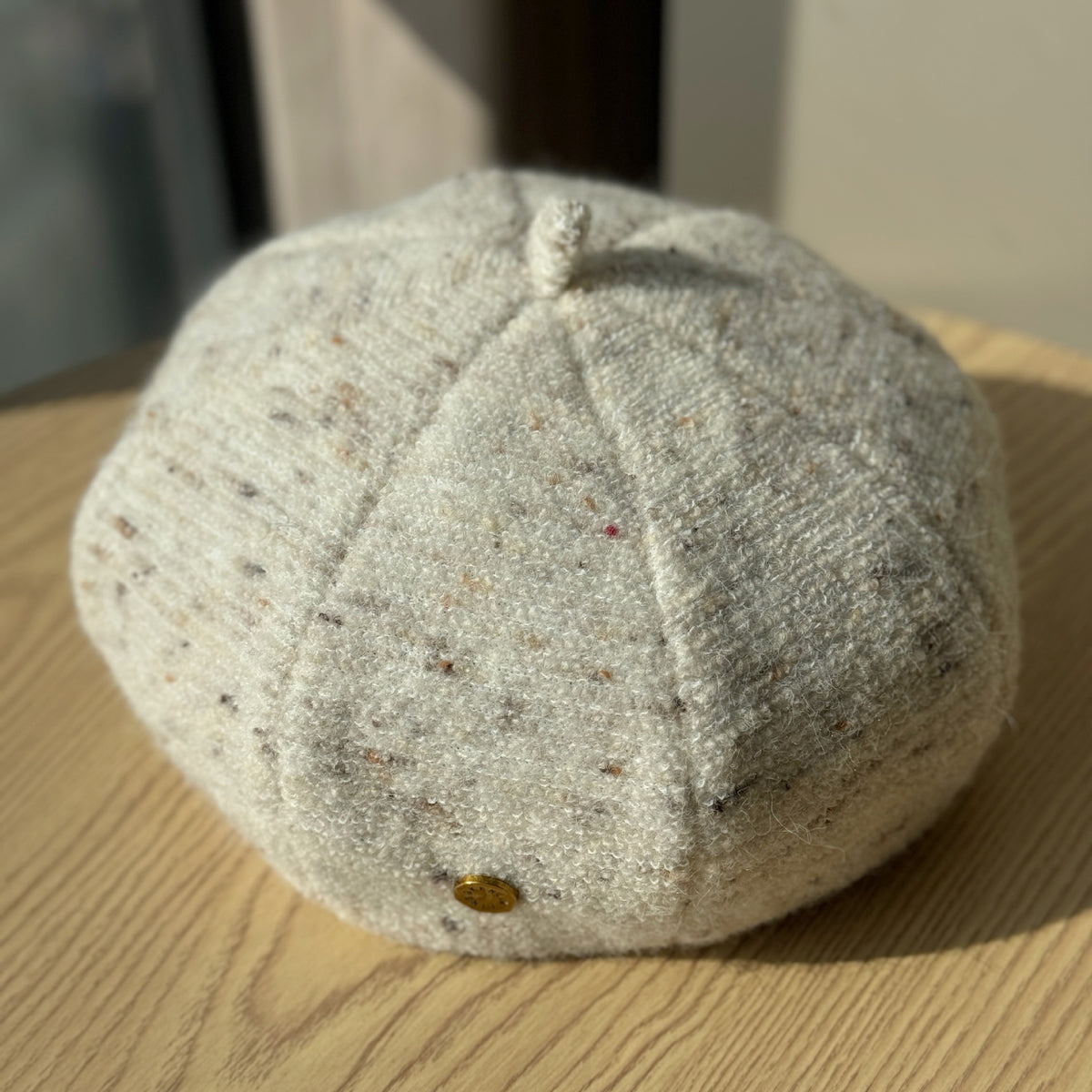 Flecked Tweed Beret Hat - DippedShop Wholesale - #8547