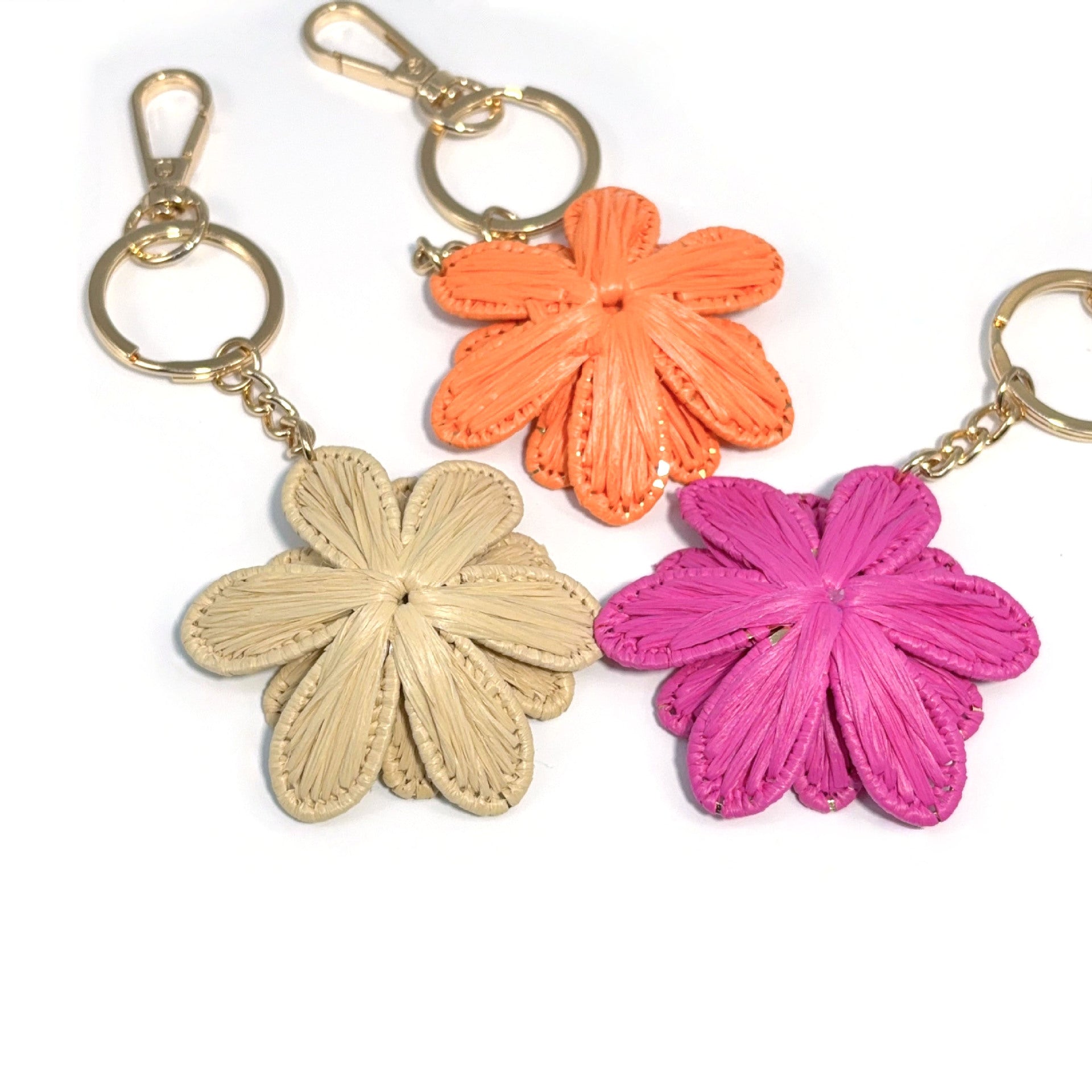 Funny Solid Color Flower Handmade Bag Charm 8ZA6BBC30