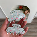 3D Flower Rhinestone Hair Claw - DippedShop Wholesale - #6323
