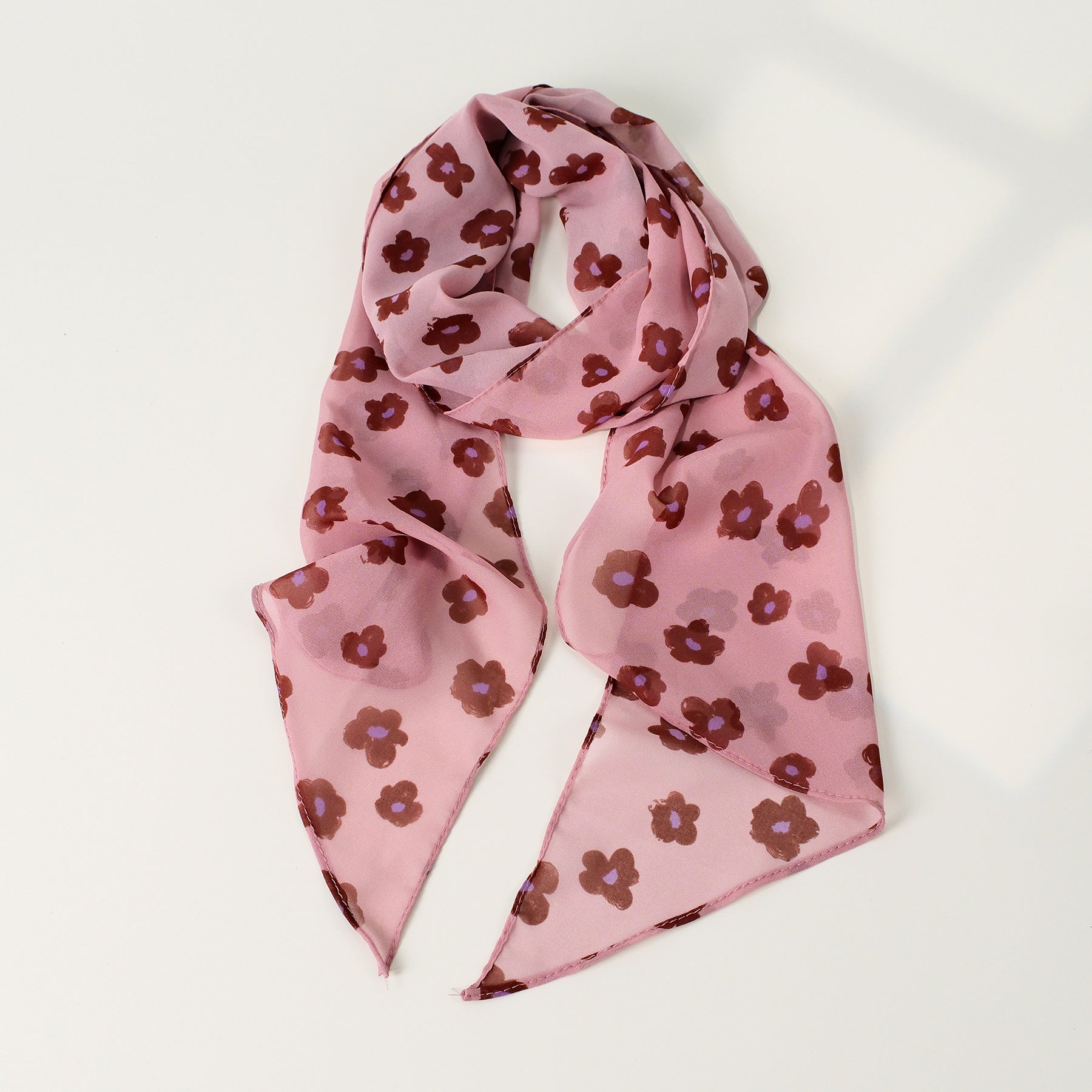 Chic Color Block Polka Dots Silk Scarf 6W6NSI253