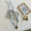 Stylish Floral Print Starfish Pendant Silk Scarf MK2BLW6W6NSI56