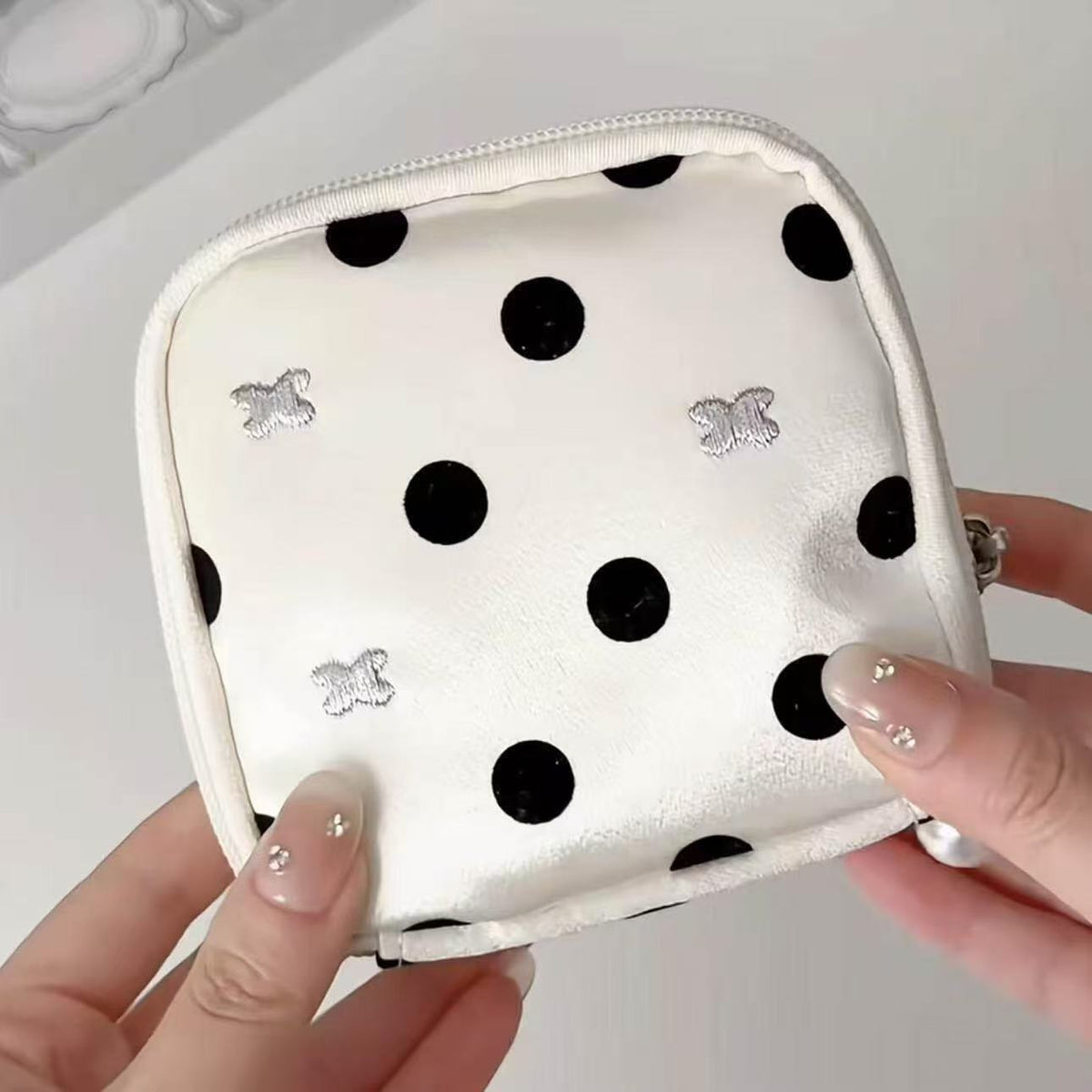 Sweet Color Block Polka Dot Jewelry Case 6W13HSJ95