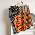 Reversible Houndstooth Shawl Scarf - DippedShop Wholesale - #2211