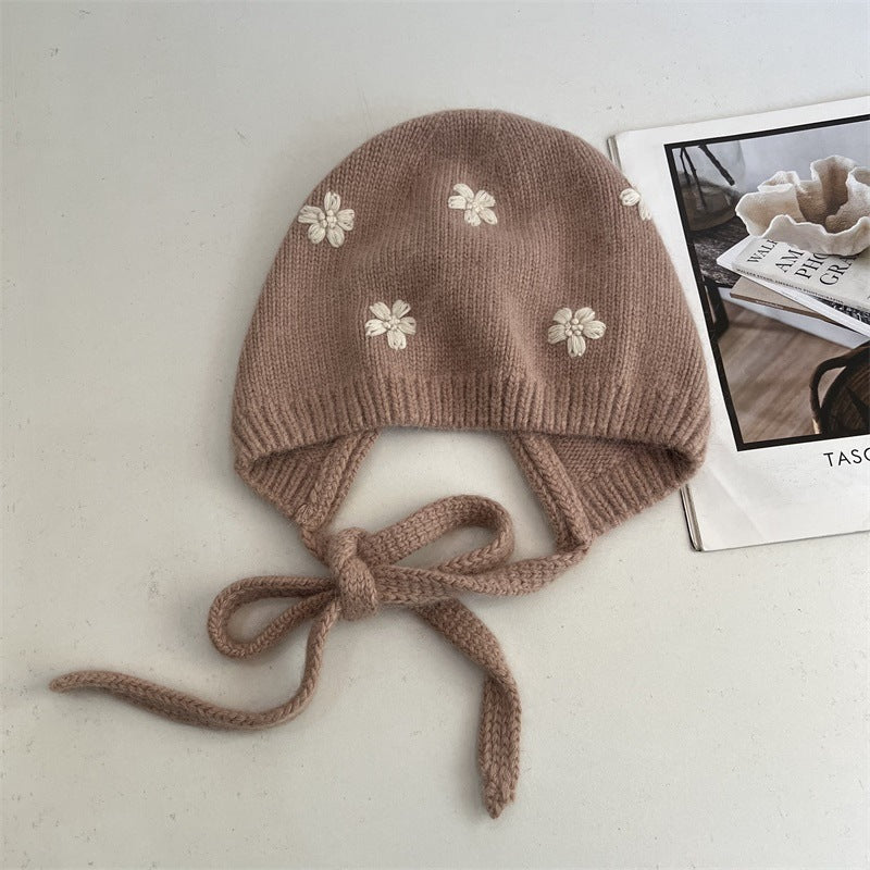 Embroidered Knit Beanie Hat - DippedShop Wholesale - #4851