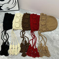 Floral Ear Flaps Knit Beanie - DippedShop Wholesale - #5379