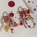 Cute Floral Strawberry Cake Keychain Bag Charm 6W10BBC406