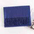 Warm Solid Color Tassel Scarf 6W6NSW305