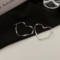 Chunky Gold Plated Geometric Statement Hoop Earrings 6W6JER714