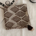 Polka Dot Paisley Print Tassel Neck Scarf MK2BK6W6HHS26